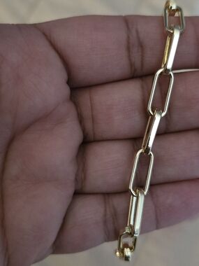 Polished Gold Link Bracelet for Women